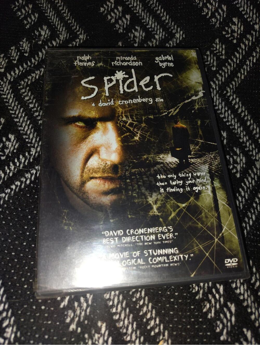 Spider (2002) DVD David Cronenberg Thriller Ralph Fiennes Lynn Redgrave New
